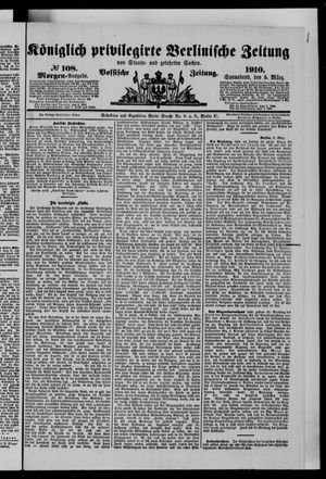 Königlich privilegirte Berlinische Zeitung von Staats- und gelehrten Sachen vom 05.03.1910
