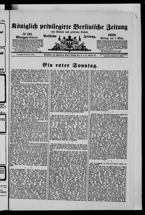 Königlich privilegirte Berlinische Zeitung von Staats- und gelehrten Sachen on Mar 7, 1910