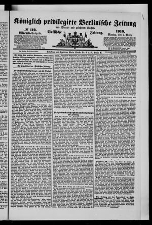 Königlich privilegirte Berlinische Zeitung von Staats- und gelehrten Sachen vom 07.03.1910