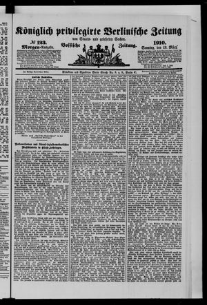 Königlich privilegirte Berlinische Zeitung von Staats- und gelehrten Sachen on Mar 13, 1910