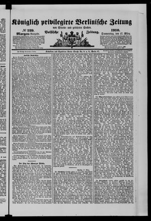 Königlich privilegirte Berlinische Zeitung von Staats- und gelehrten Sachen vom 17.03.1910