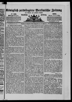 Königlich privilegirte Berlinische Zeitung von Staats- und gelehrten Sachen vom 21.03.1910