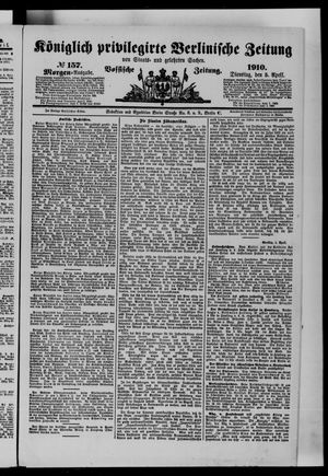 Königlich privilegirte Berlinische Zeitung von Staats- und gelehrten Sachen vom 05.04.1910