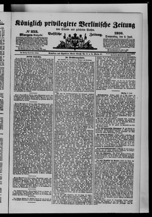 Königlich privilegirte Berlinische Zeitung von Staats- und gelehrten Sachen vom 02.06.1910