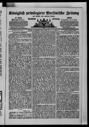Königlich privilegirte Berlinische Zeitung von Staats- und gelehrten Sachen vom 02.06.1910