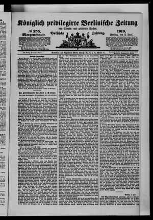 Königlich privilegirte Berlinische Zeitung von Staats- und gelehrten Sachen vom 03.06.1910