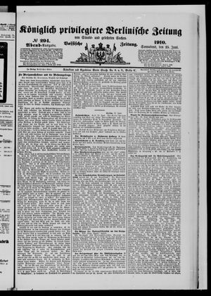 Königlich privilegirte Berlinische Zeitung von Staats- und gelehrten Sachen on Jun 25, 1910