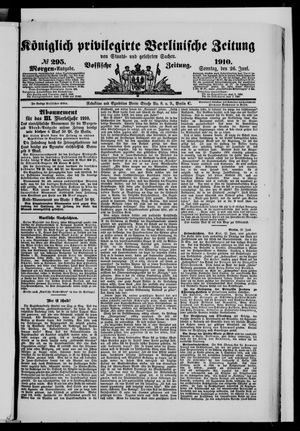 Königlich privilegirte Berlinische Zeitung von Staats- und gelehrten Sachen vom 26.06.1910