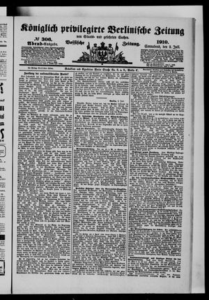 Königlich privilegirte Berlinische Zeitung von Staats- und gelehrten Sachen on Jul 2, 1910