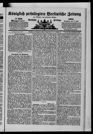 Königlich privilegirte Berlinische Zeitung von Staats- und gelehrten Sachen vom 05.07.1910