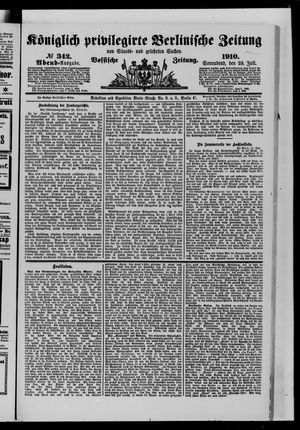 Königlich privilegirte Berlinische Zeitung von Staats- und gelehrten Sachen vom 23.07.1910