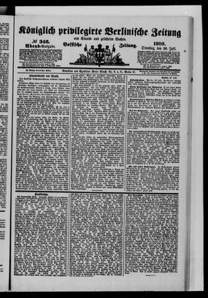 Königlich privilegirte Berlinische Zeitung von Staats- und gelehrten Sachen vom 26.07.1910
