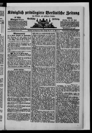 Königlich privilegirte Berlinische Zeitung von Staats- und gelehrten Sachen on Jul 29, 1910