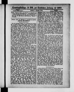 Königlich privilegirte Berlinische Zeitung von Staats- und gelehrten Sachen vom 07.08.1910
