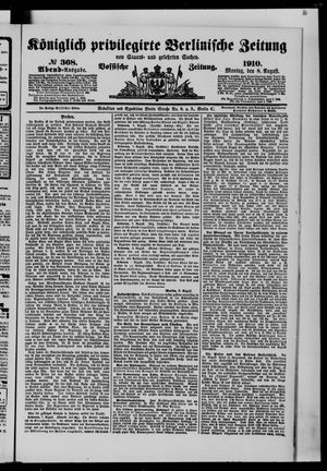 Königlich privilegirte Berlinische Zeitung von Staats- und gelehrten Sachen vom 08.08.1910