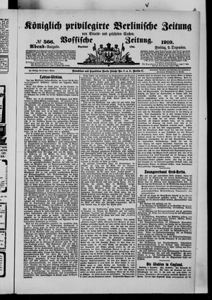 Königlich privilegirte Berlinische Zeitung von Staats- und gelehrten Sachen vom 02.12.1910