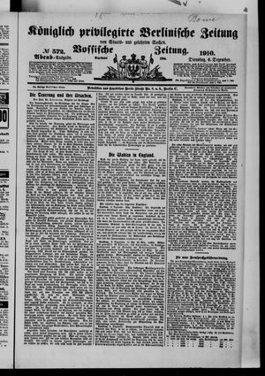 Königlich privilegirte Berlinische Zeitung von Staats- und gelehrten Sachen on Dec 6, 1910
