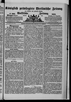 Königlich privilegirte Berlinische Zeitung von Staats- und gelehrten Sachen on Dec 20, 1910