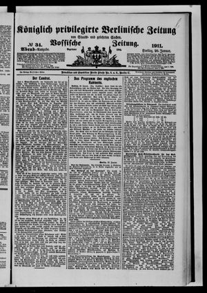 Königlich privilegirte Berlinische Zeitung von Staats- und gelehrten Sachen vom 20.01.1911