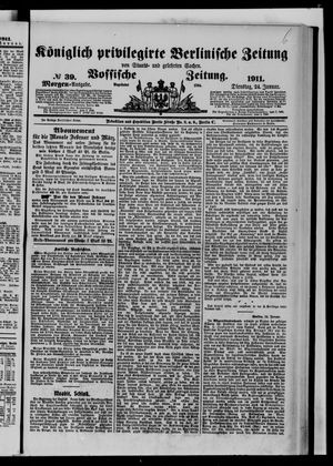 Königlich privilegirte Berlinische Zeitung von Staats- und gelehrten Sachen on Jan 24, 1911
