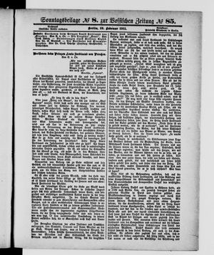 Königlich privilegirte Berlinische Zeitung von Staats- und gelehrten Sachen vom 19.02.1911