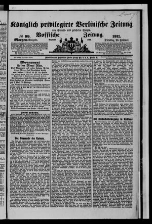 Königlich privilegirte Berlinische Zeitung von Staats- und gelehrten Sachen on Feb 28, 1911
