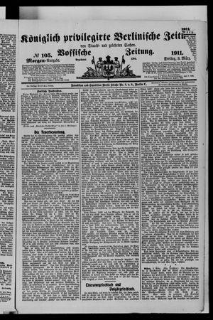 Königlich privilegirte Berlinische Zeitung von Staats- und gelehrten Sachen vom 03.03.1911