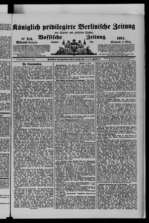 Königlich privilegirte Berlinische Zeitung von Staats- und gelehrten Sachen on Mar 8, 1911