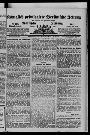Königlich privilegirte Berlinische Zeitung von Staats- und gelehrten Sachen vom 10.03.1911