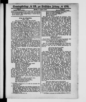 Königlich privilegirte Berlinische Zeitung von Staats- und gelehrten Sachen vom 09.04.1911
