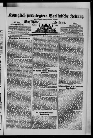 Königlich privilegirte Berlinische Zeitung von Staats- und gelehrten Sachen vom 02.05.1911