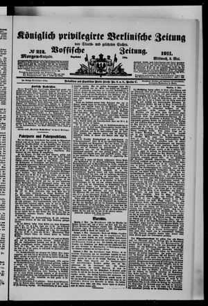 Königlich privilegirte Berlinische Zeitung von Staats- und gelehrten Sachen vom 03.05.1911