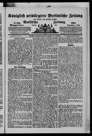 Königlich privilegirte Berlinische Zeitung von Staats- und gelehrten Sachen vom 04.05.1911