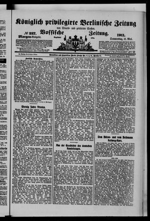 Königlich privilegirte Berlinische Zeitung von Staats- und gelehrten Sachen vom 11.05.1911