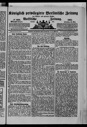 Königlich privilegirte Berlinische Zeitung von Staats- und gelehrten Sachen vom 23.05.1911