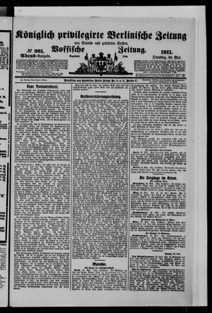Königlich privilegirte Berlinische Zeitung von Staats- und gelehrten Sachen vom 30.05.1911