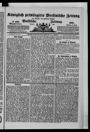 Königlich privilegirte Berlinische Zeitung von Staats- und gelehrten Sachen on Jun 9, 1911