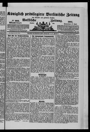 Königlich privilegirte Berlinische Zeitung von Staats- und gelehrten Sachen on Jun 17, 1911