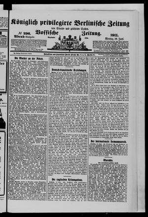 Königlich privilegirte Berlinische Zeitung von Staats- und gelehrten Sachen vom 19.06.1911