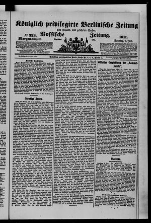 Königlich privilegirte Berlinische Zeitung von Staats- und gelehrten Sachen vom 09.07.1911