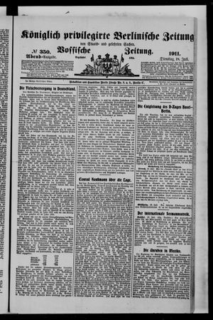 Königlich privilegirte Berlinische Zeitung von Staats- und gelehrten Sachen vom 18.07.1911