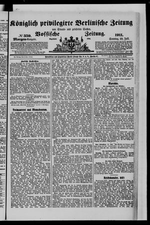 Königlich privilegirte Berlinische Zeitung von Staats- und gelehrten Sachen vom 23.07.1911