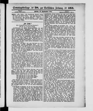 Königlich privilegirte Berlinische Zeitung von Staats- und gelehrten Sachen vom 17.09.1911