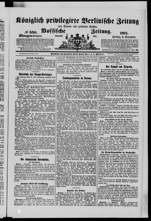 Königlich privilegirte Berlinische Zeitung von Staats- und gelehrten Sachen vom 03.11.1911