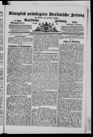 Königlich privilegirte Berlinische Zeitung von Staats- und gelehrten Sachen vom 08.11.1911