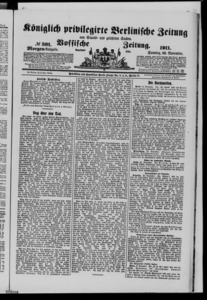 Königlich privilegirte Berlinische Zeitung von Staats- und gelehrten Sachen vom 26.11.1911