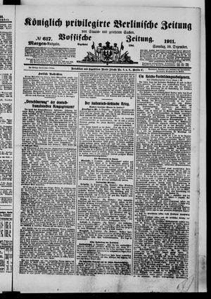 Königlich privilegirte Berlinische Zeitung von Staats- und gelehrten Sachen vom 10.12.1911