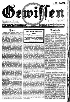 Gewissen on Jun 12, 1922