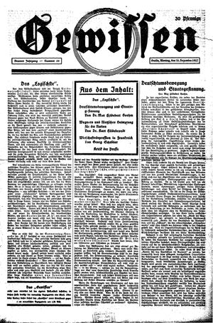 Gewissen vom 12.12.1927