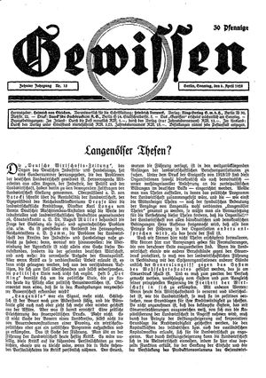 Gewissen vom 08.04.1928